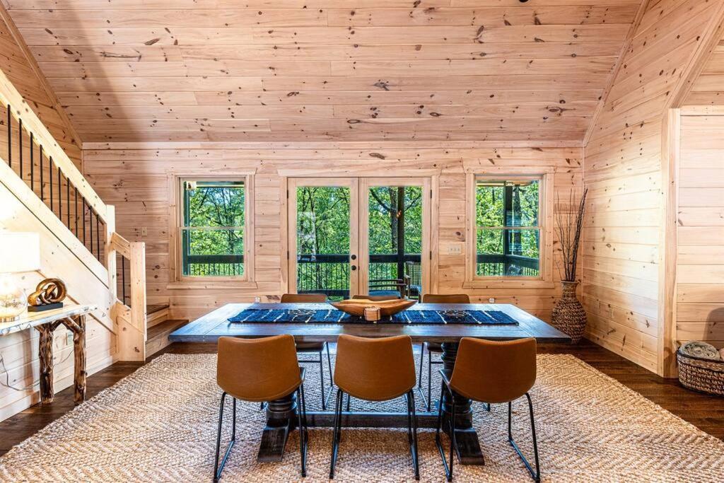 Luxe Family Cabin 8 Min To Downtown Blue Ridge Luaran gambar