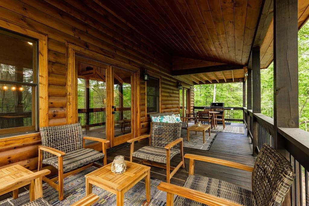 Luxe Family Cabin 8 Min To Downtown Blue Ridge Luaran gambar