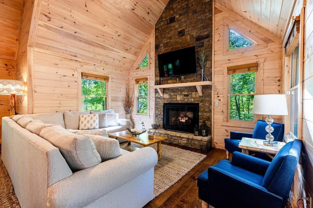 Luxe Family Cabin 8 Min To Downtown Blue Ridge Luaran gambar