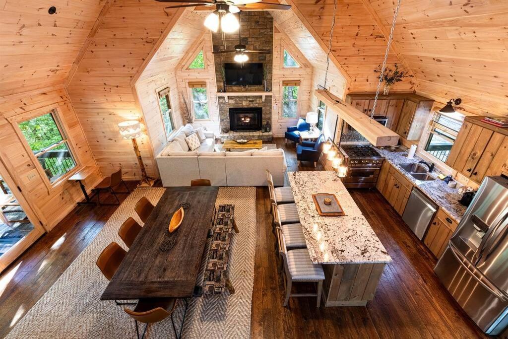 Luxe Family Cabin 8 Min To Downtown Blue Ridge Luaran gambar