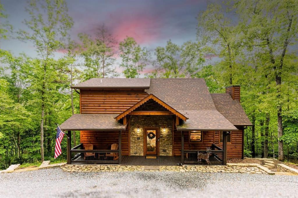 Luxe Family Cabin 8 Min To Downtown Blue Ridge Luaran gambar